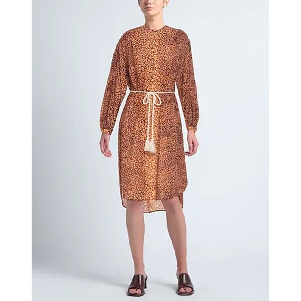 Ulla Johnson S Animal Print Midi Dress *missing belt